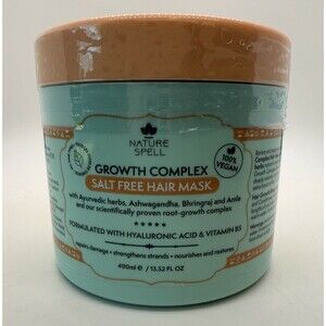 Nature Spell Growth Complex Salt Free Hair Mask Vit B5 & Hylauronic acid 12.75oz